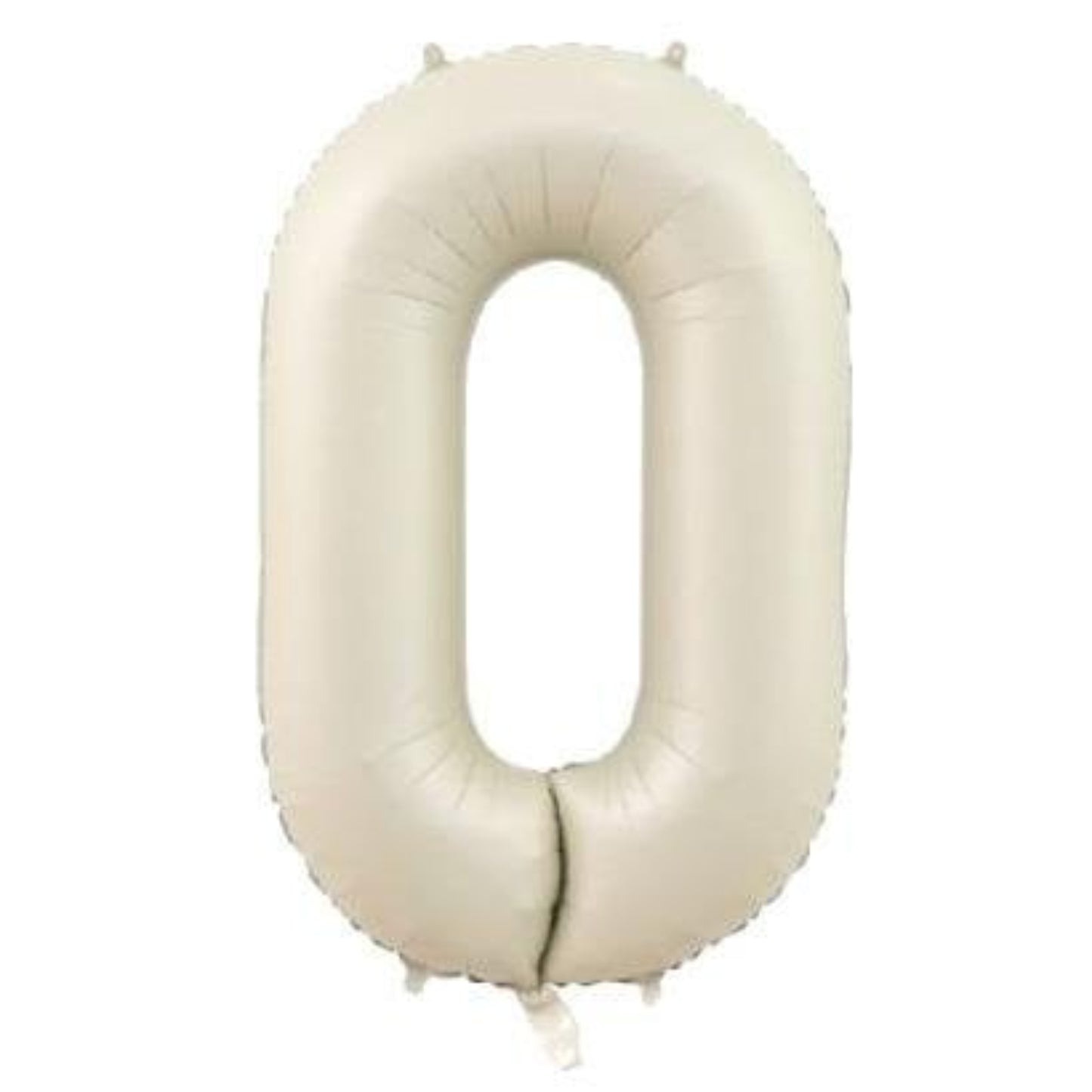 34 inç 0 rakam krem folyo balon, 76 cm