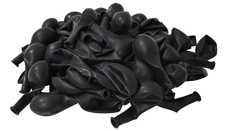 12" Pastel Siyah 100'lü Paket