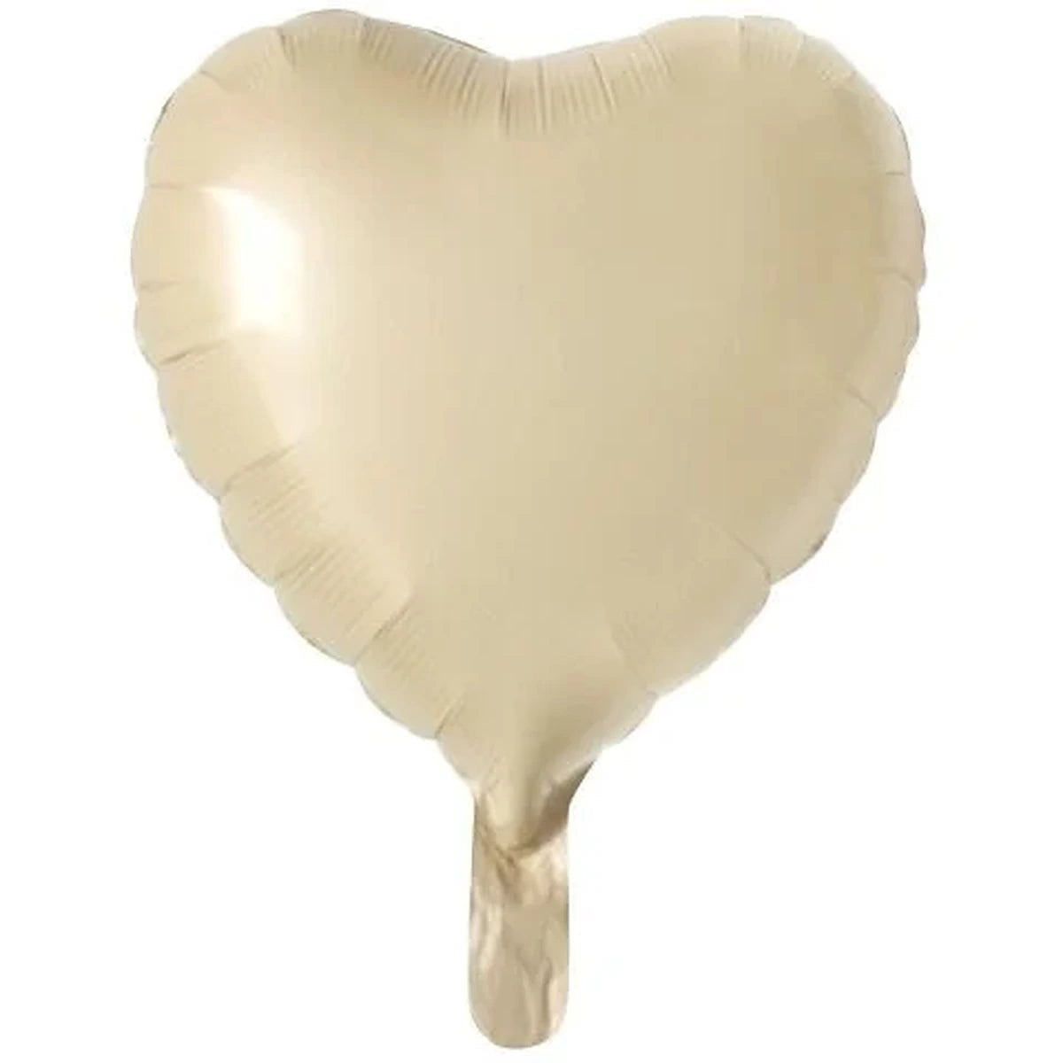 18 inç kalp bej folyo balon, 45 cm
