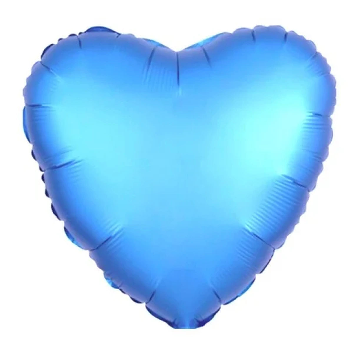 18 inç kalp mavi folyo balon, 45 cm