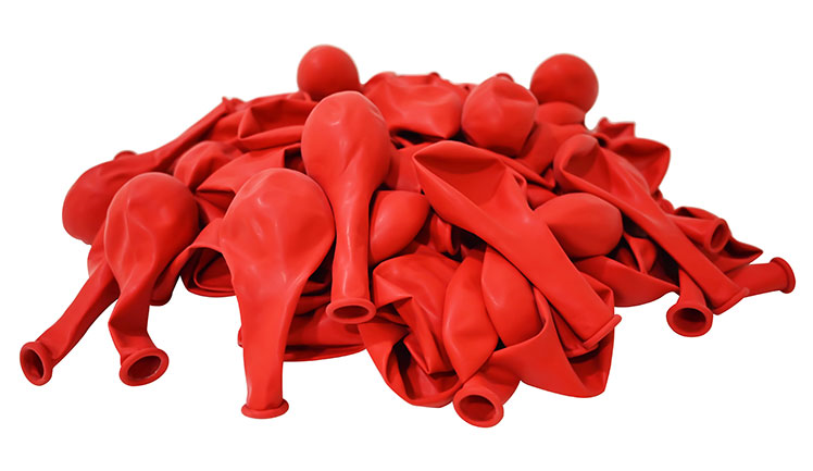 12" Pastel Kırmızı 100'lü Paket