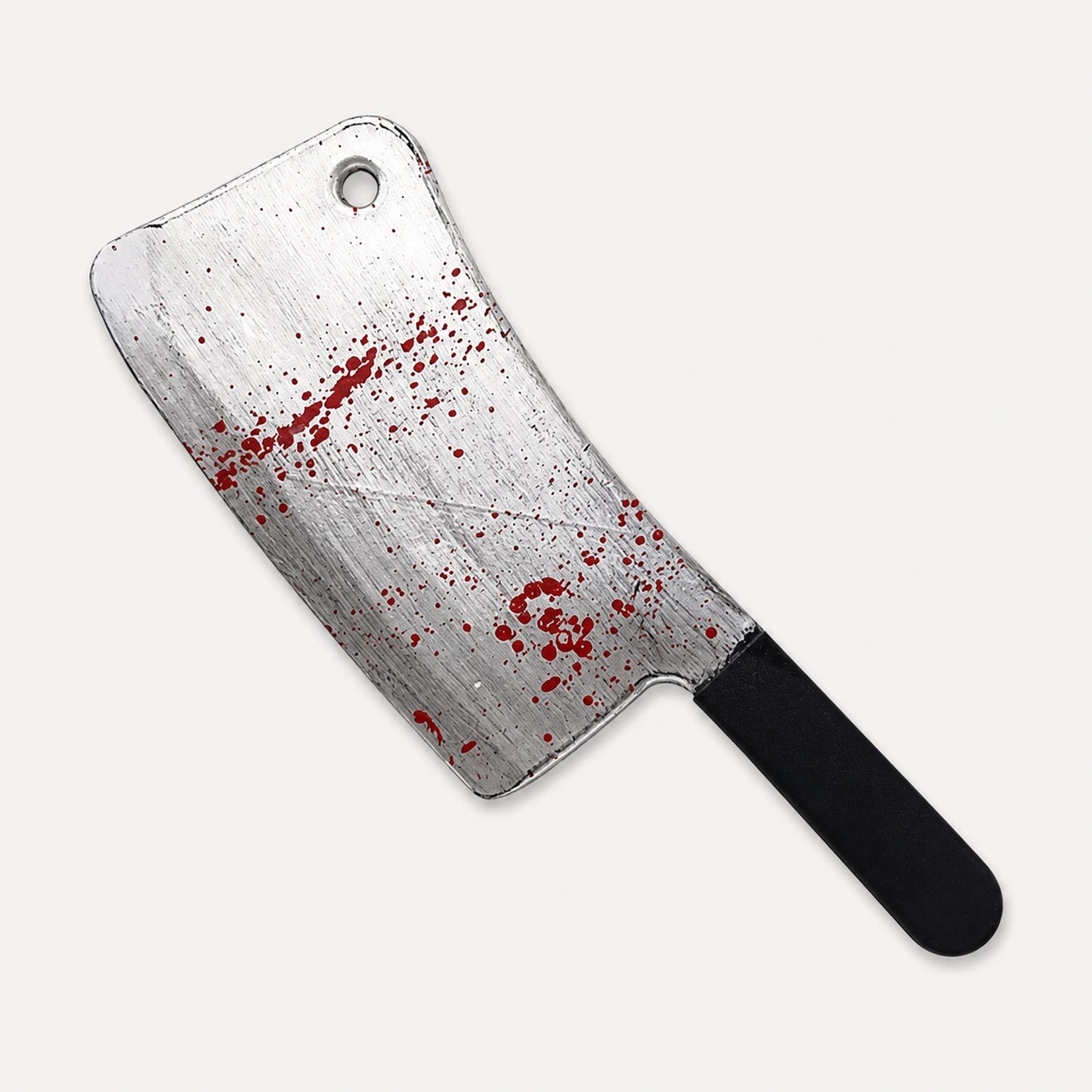 40 cm kırmızı kan efektli siyah saplı Halloween satırı korku kostüm aksesuarı