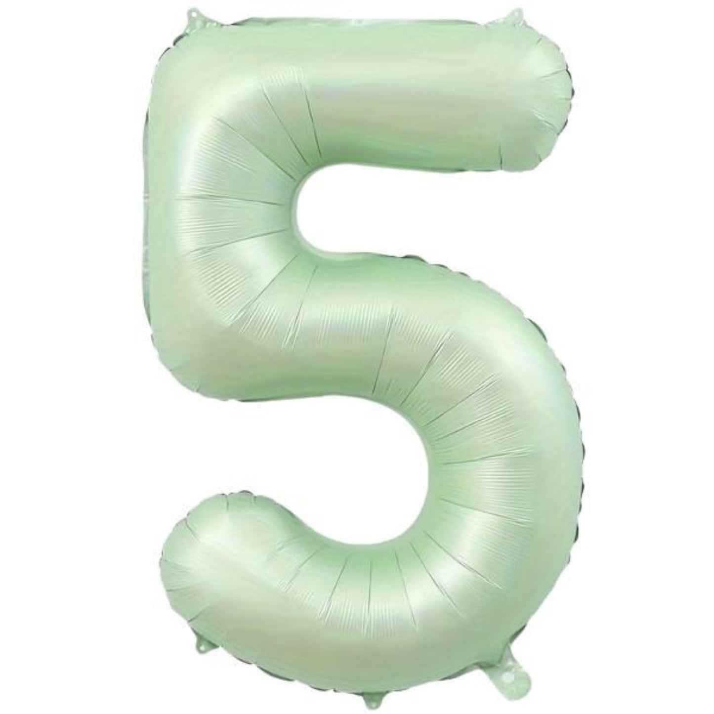 34 inç 5 rakam retro yeşil folyo balon, 76 cm