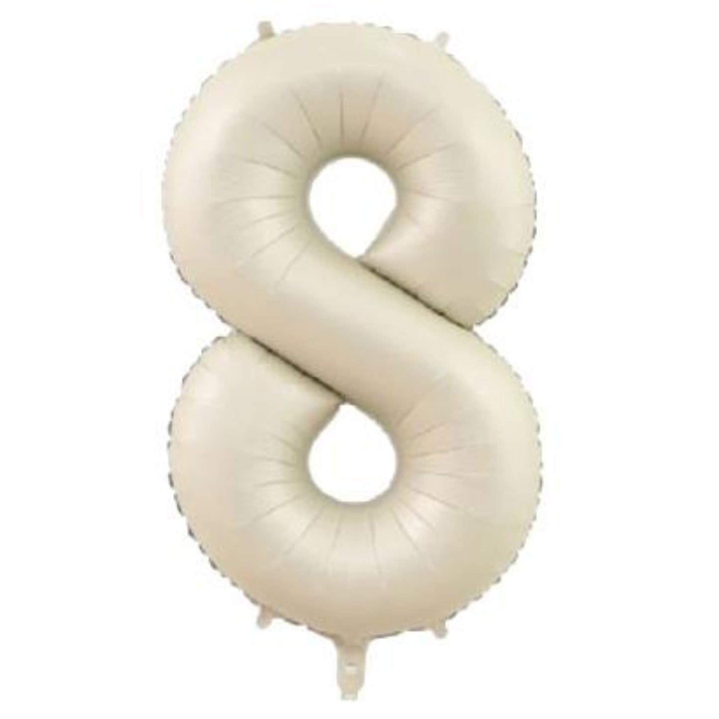 34 inç 8 rakam krem folyo balon, 76 cm