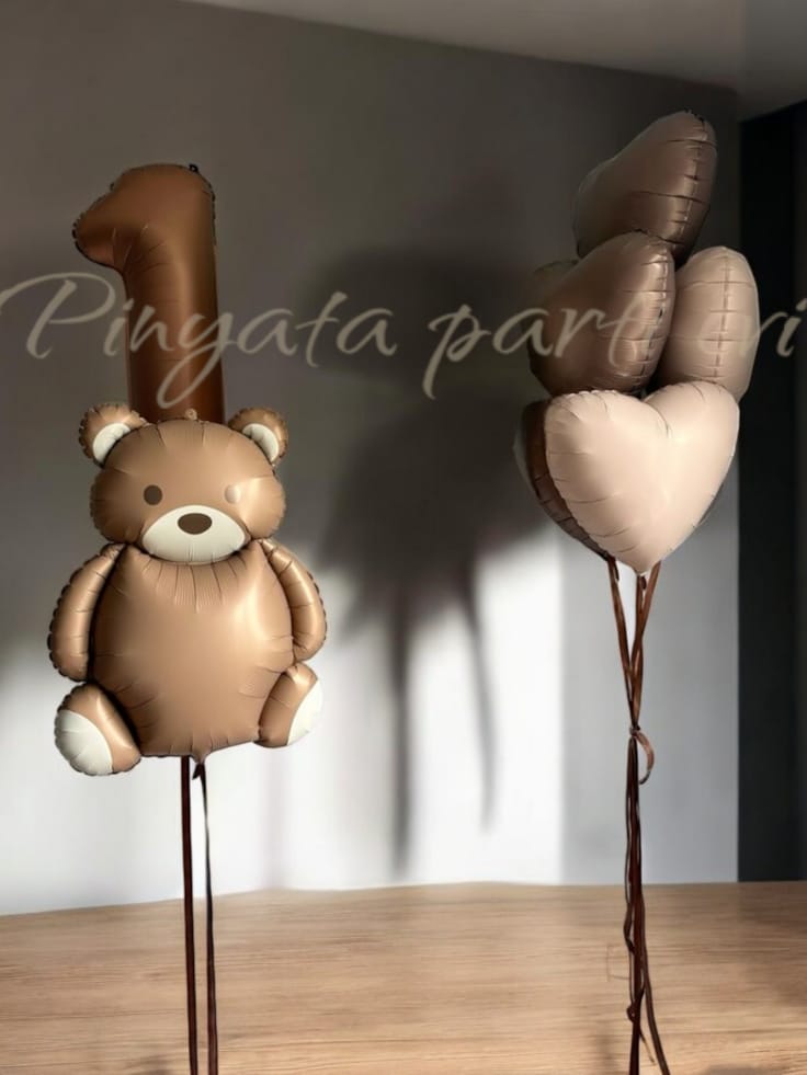 1 Yas Ayıcık Balon Seti