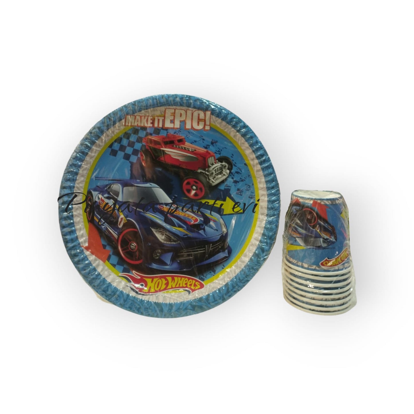 Hot Wheels Tabak Bardak Set