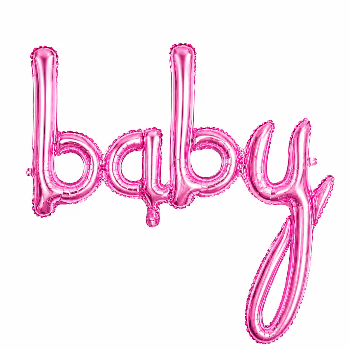 Baby Pembe Birleşik Yazı Folyo Balon