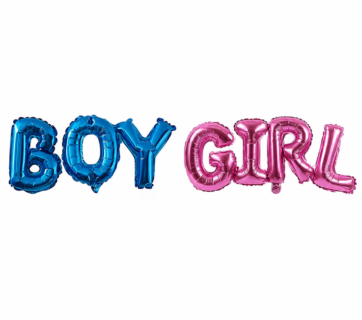 Boy Girl Birleşik Yazı Folyo Balon