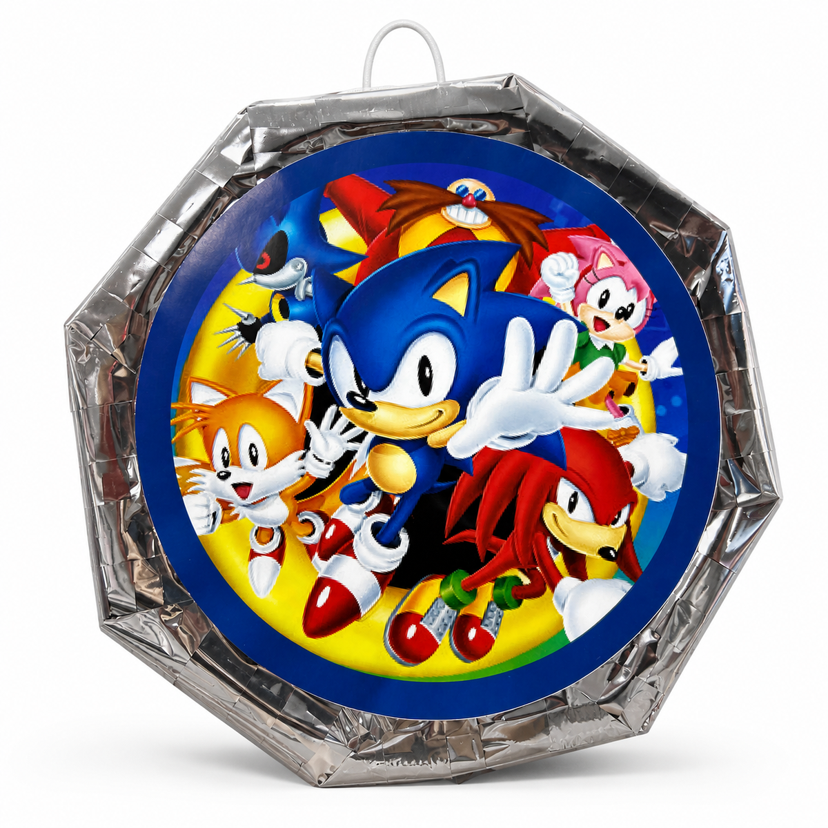 Sonic Temalı Yuvarlak Pinyata