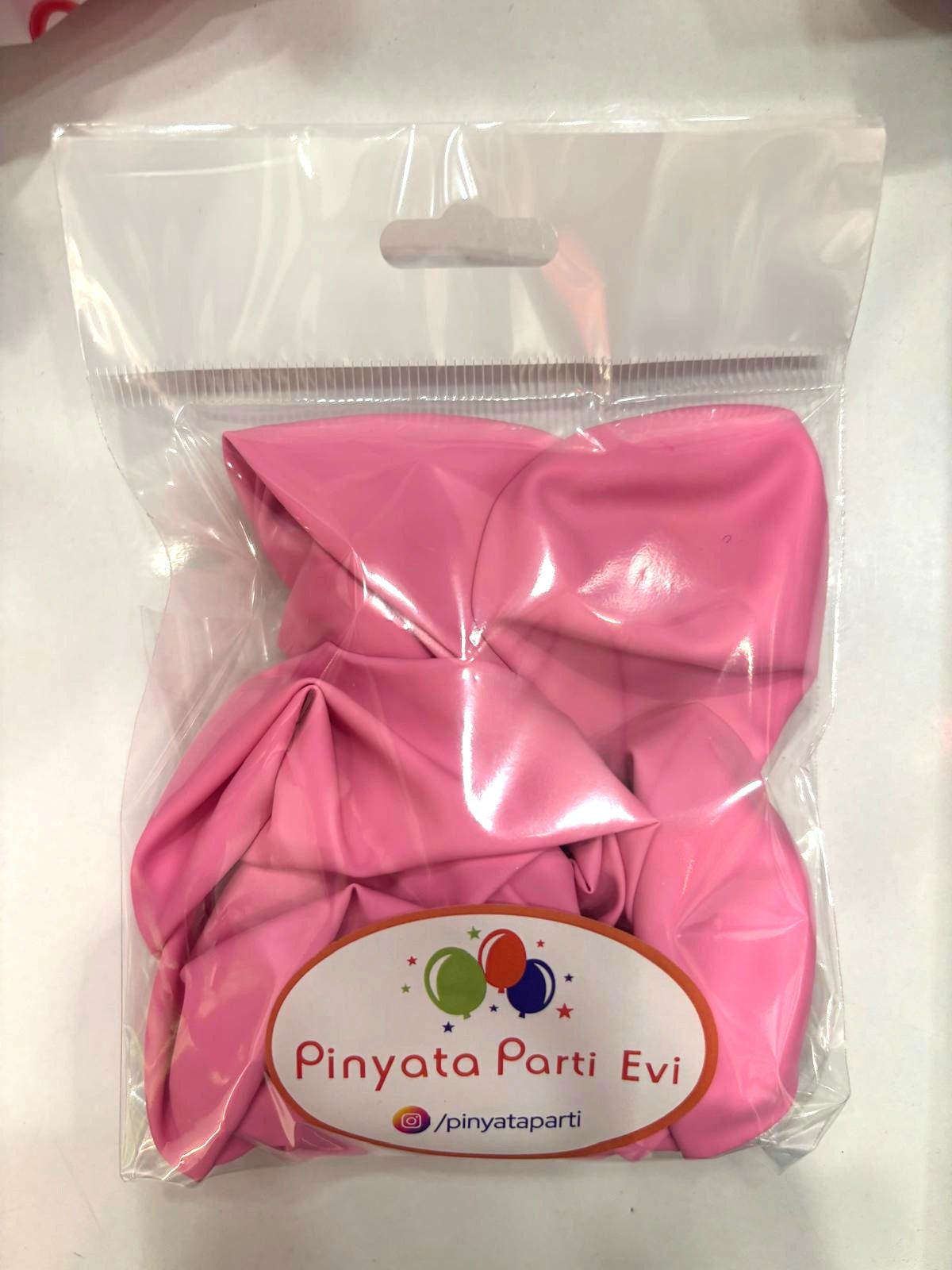 12" Pastel Pembe 10'lu Paket