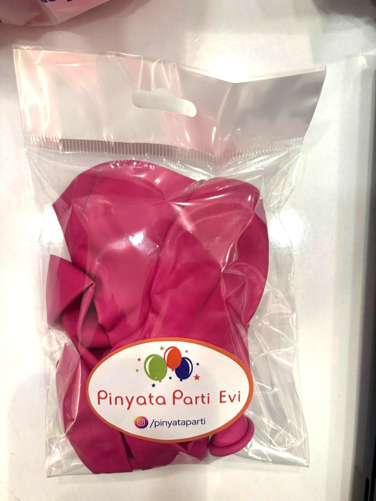 12" Pastel Fuşya 10'lu Paket