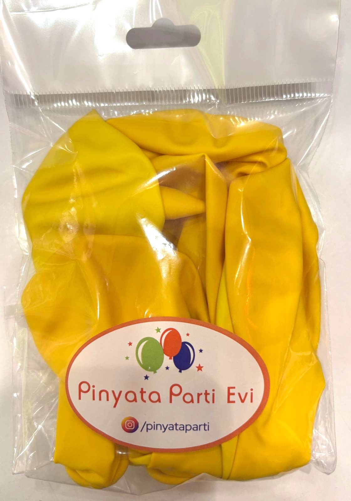 12" Pastel Sarı 10'lu Paket