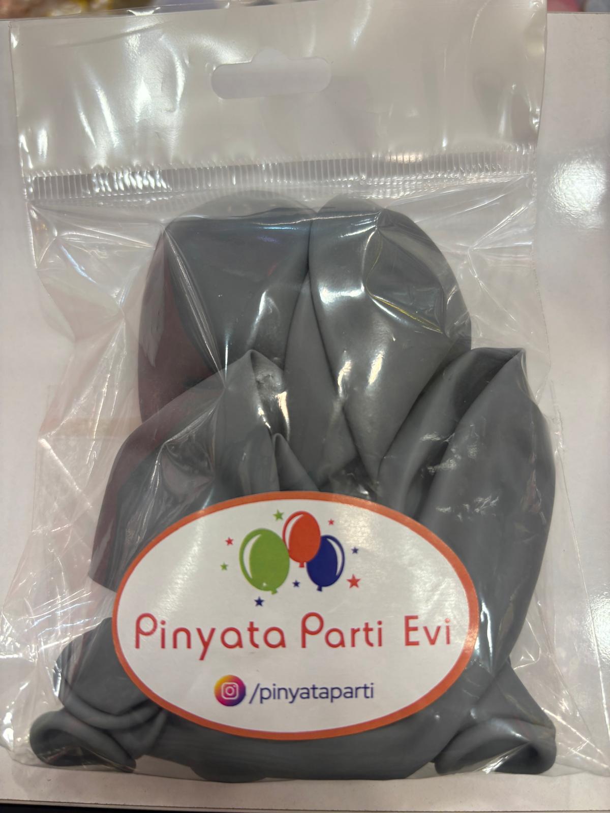 12" Pastel Gri 10'lu Paket