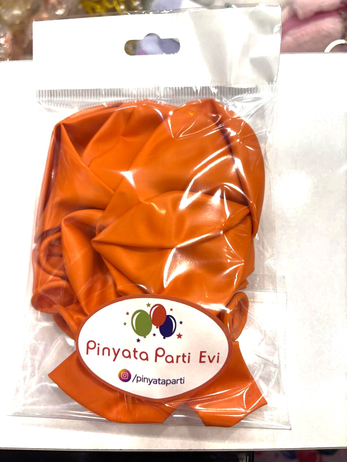 12" Pastel Turuncu 10'lu Paket