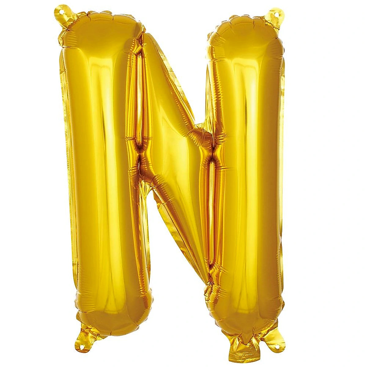 16 inç N harfi gold folyo balon, yaklaşık 36 cm