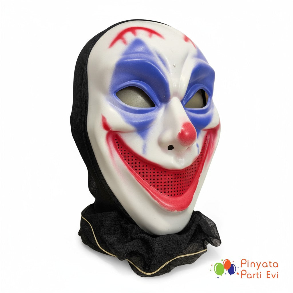 Palyaço Mask Mavi Kırmızı