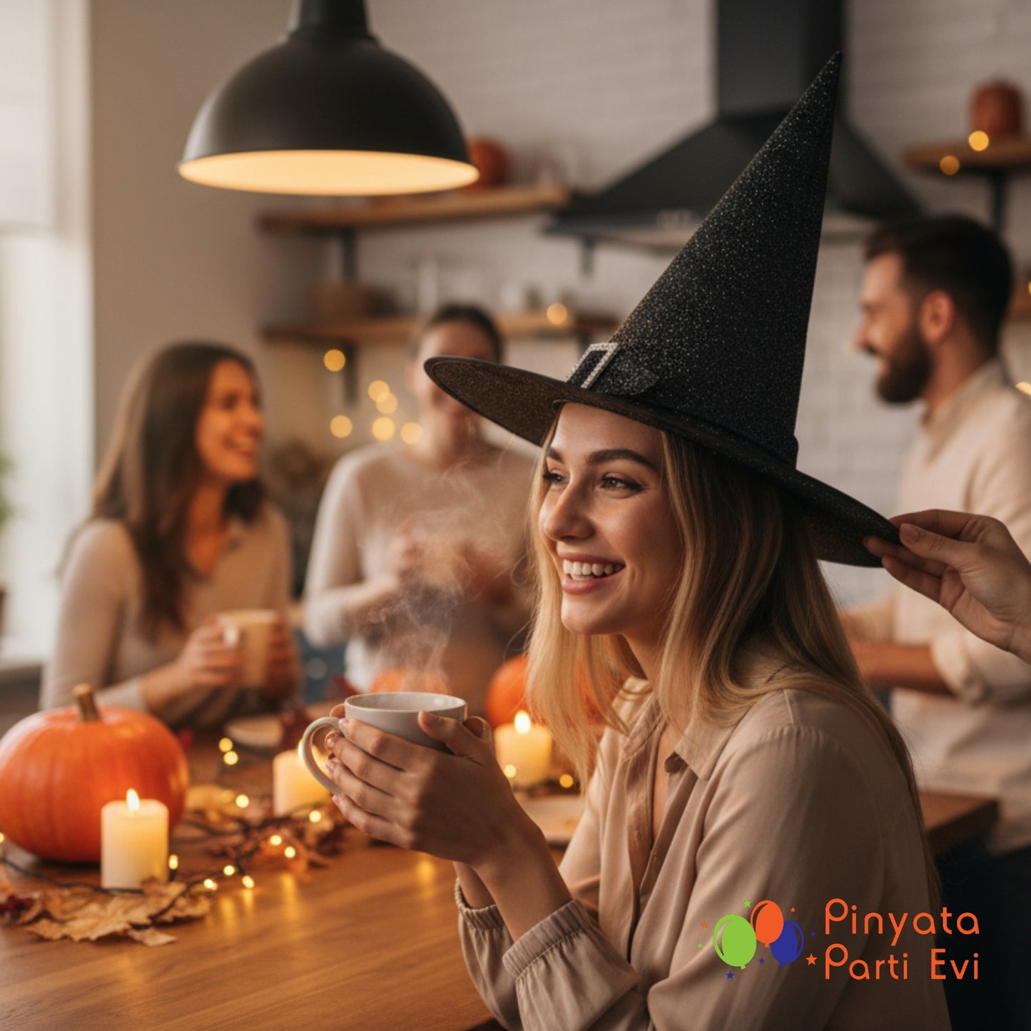 Cadı Şapkası Kemerli Siyah