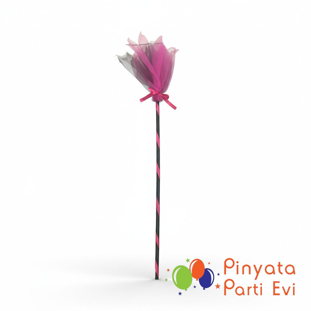 Halloween Cadı Süpürgesi Pembe