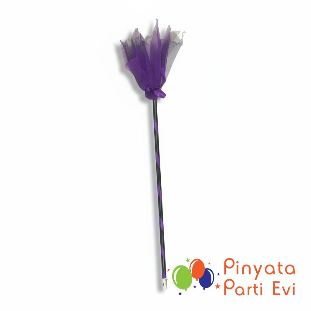 Halloween Cadı Süpürgesi Mor