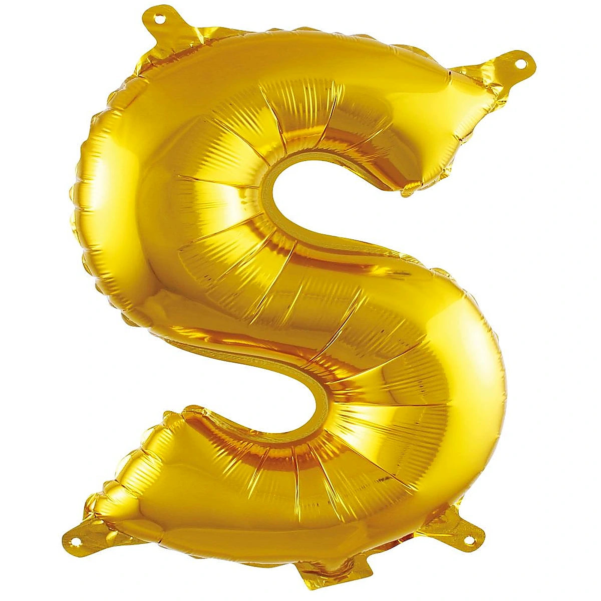 16 inç S harfi gold folyo balon, yaklaşık 36 cm