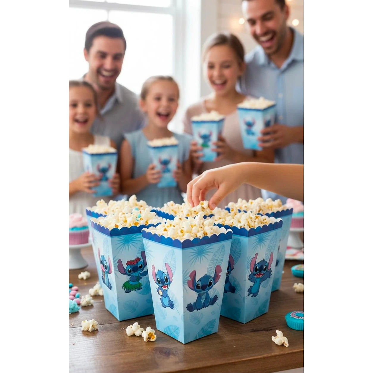 Stitch Temalı Mısır Kutusu Seti – 8 Adet