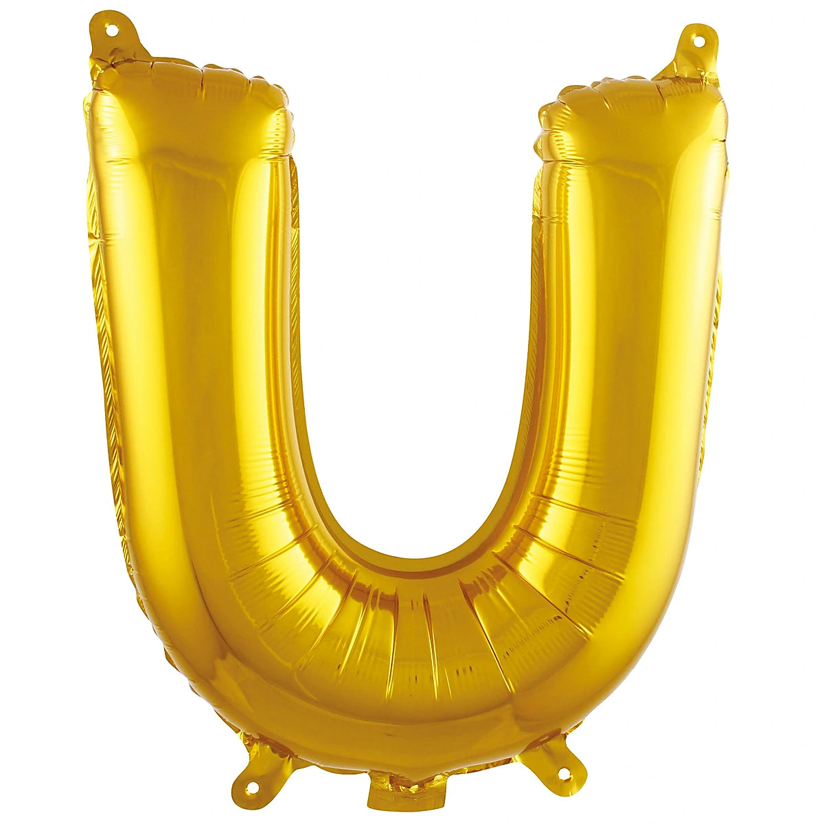 16 inç U harfi gold folyo balon, yaklaşık 36 cm