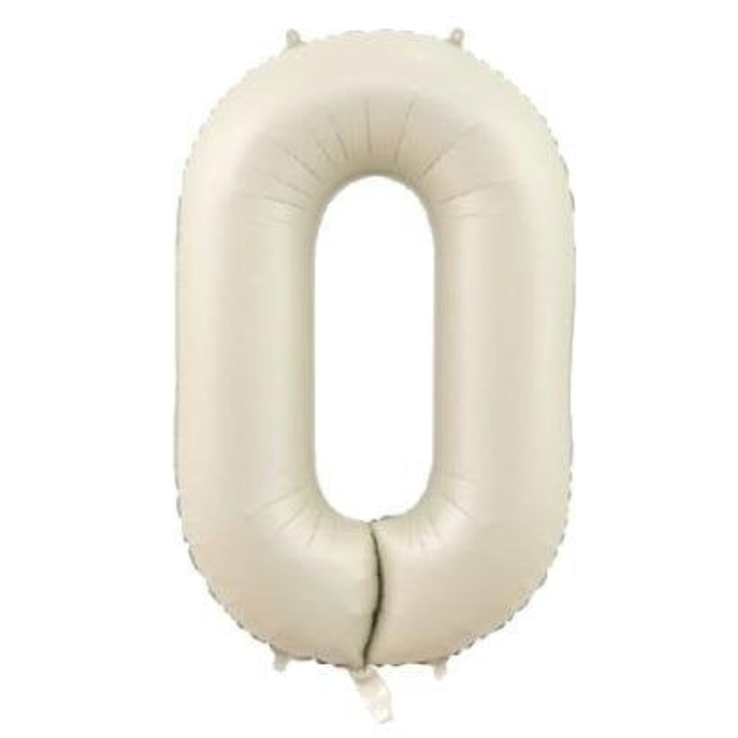 34 inç 0 rakam krem folyo balon, 76 cm