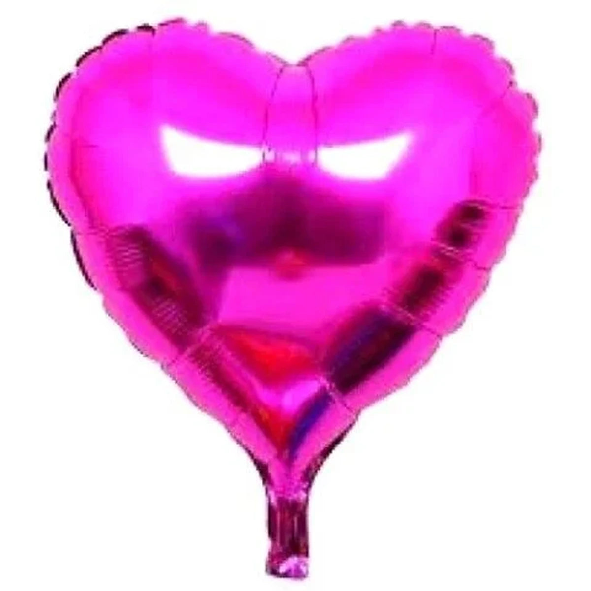 18 inç kalp fuşya folyo balon, 45 cm