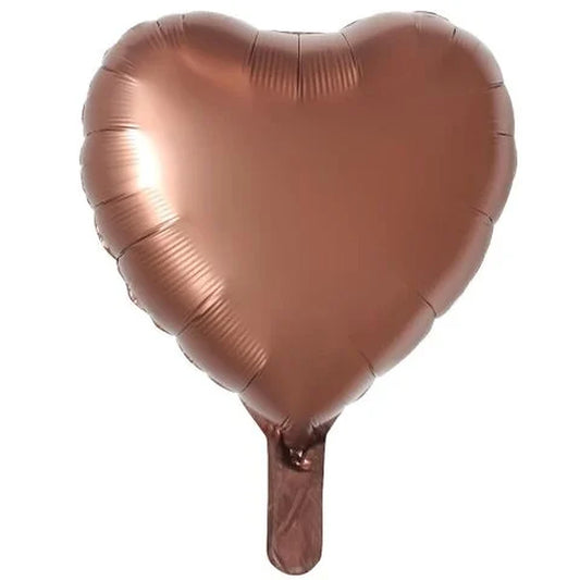 18 inç kalp karamel folyo balon, 45 cm
