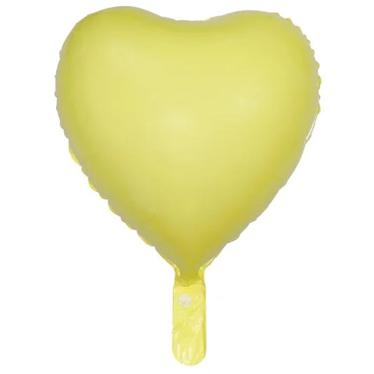 18 inç kalp makaron sarı folyo balon, 45 cm