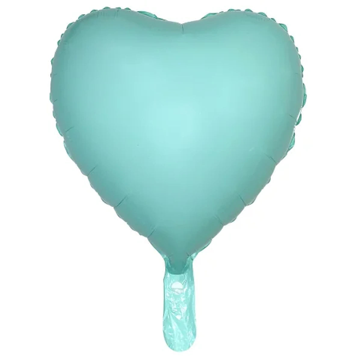 18 inç kalp makaron turkuaz folyo balon, 45 cm