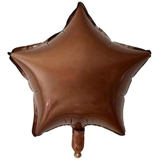 18 inç yıldız karamel folyo balon, 45 cm