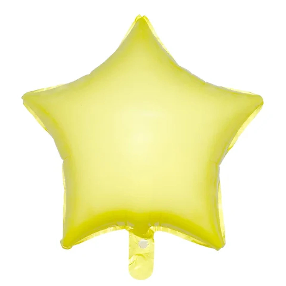 18 inç yıldız makaron sarı folyo balon, 45 cm