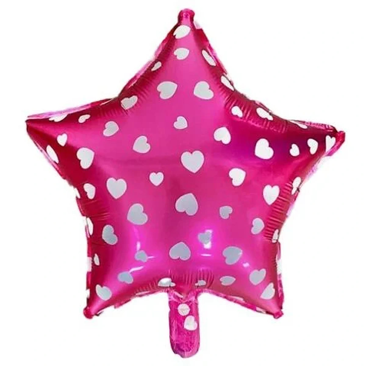 18 inç yıldız puanlı pembe folyo balon, 45 cm