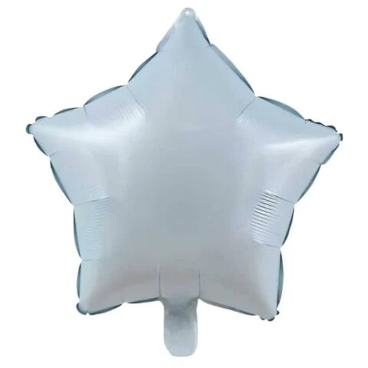 18 inç yıldız retro mavi folyo balon, 45 cm
