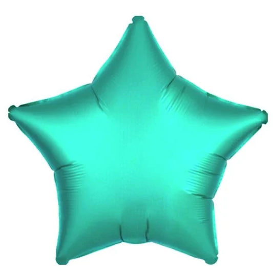 18 inç yıldız yeşil folyo balon, 45 cm
