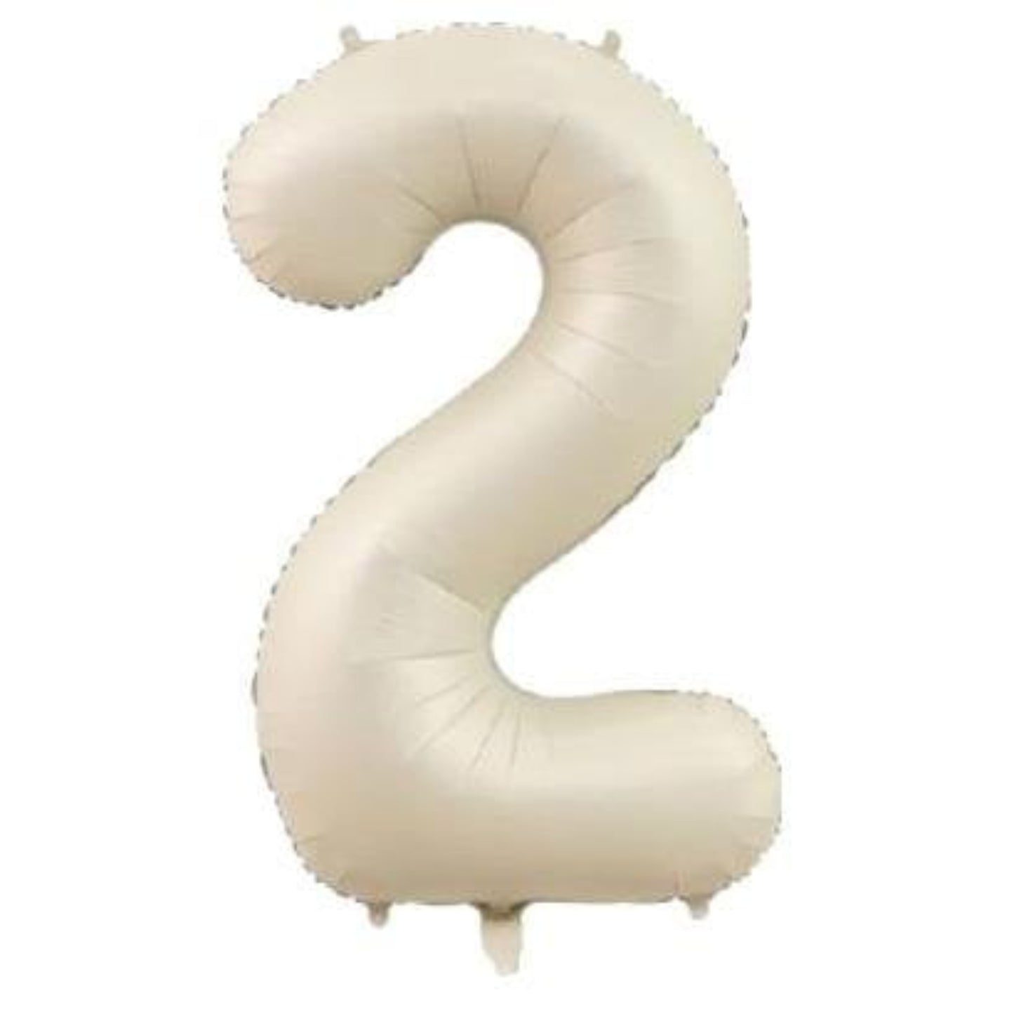 34 inç 2 rakam krem folyo balon, 76 cm