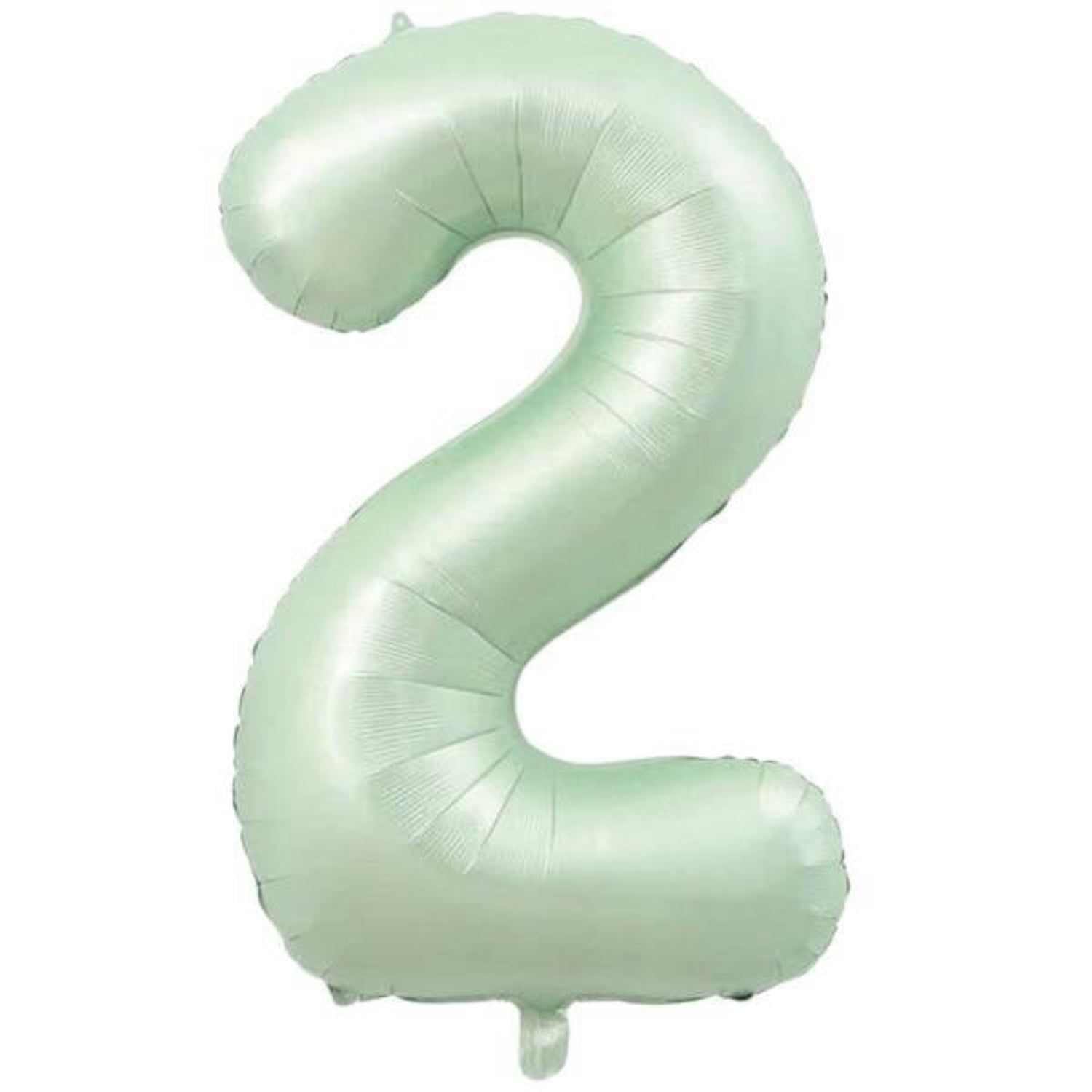 34 inç 2 rakam retro yeşil folyo balon, 76 cm