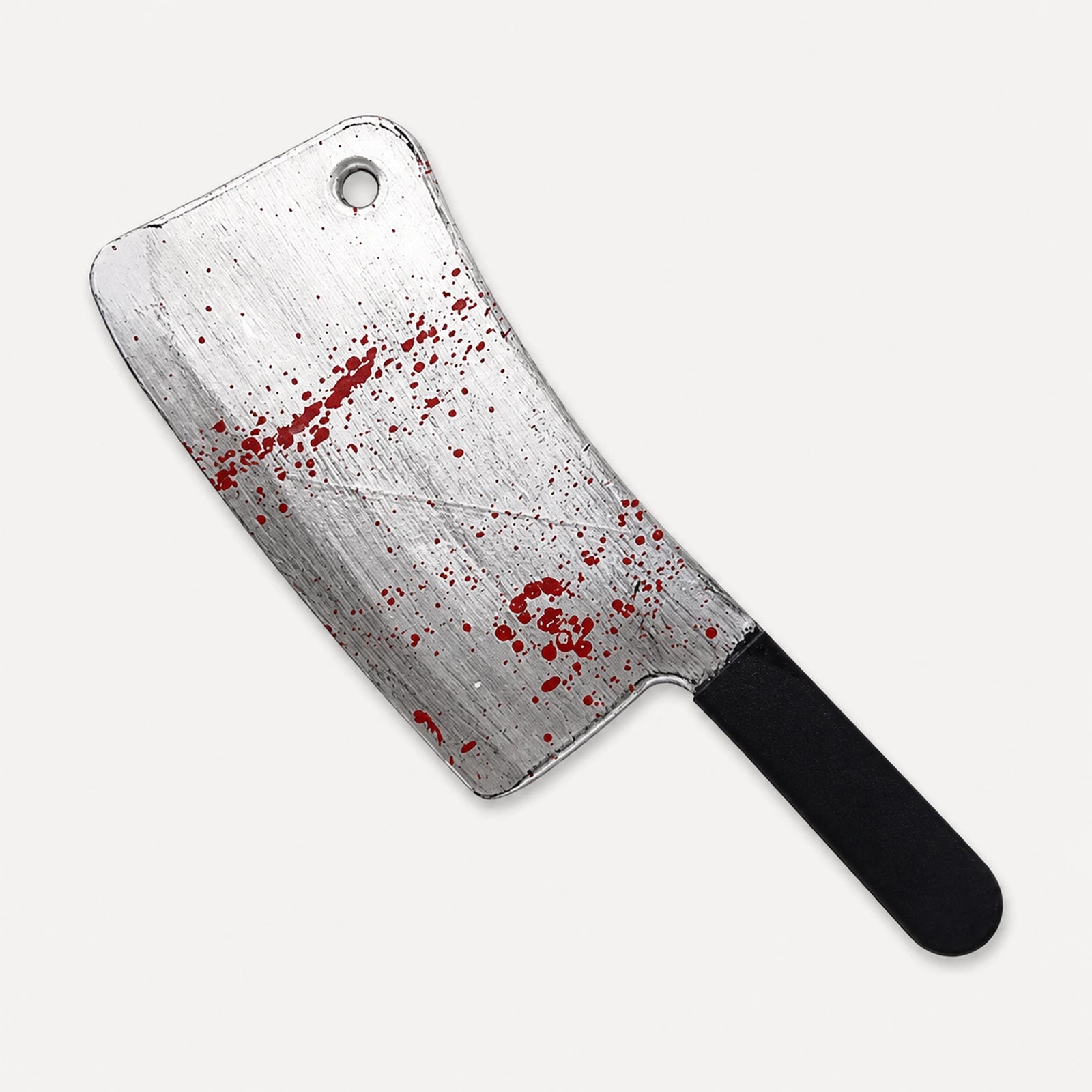 40 cm kırmızı kan efektli siyah saplı Halloween satırı korku kostüm aksesuarı