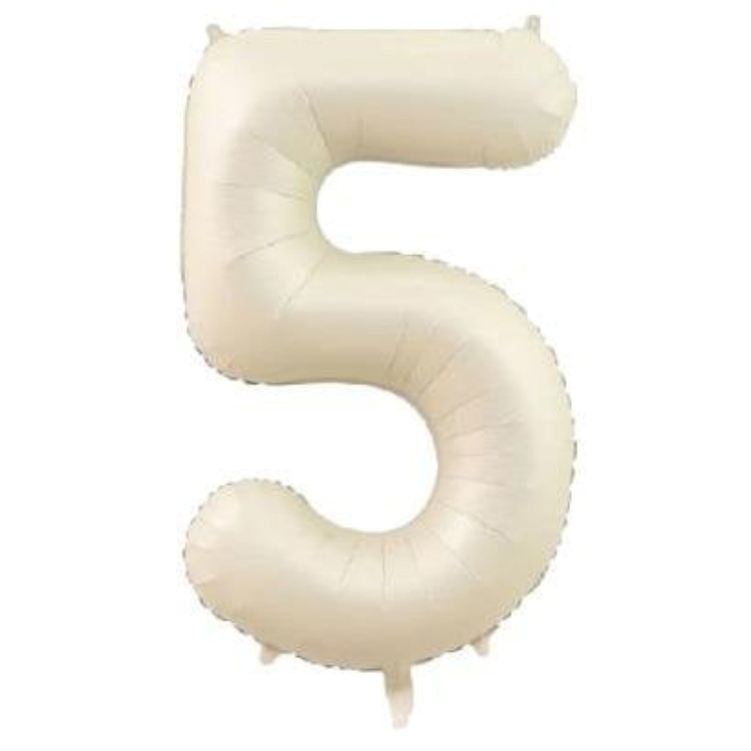 34 inç 5 rakam krem folyo balon, 76 cm