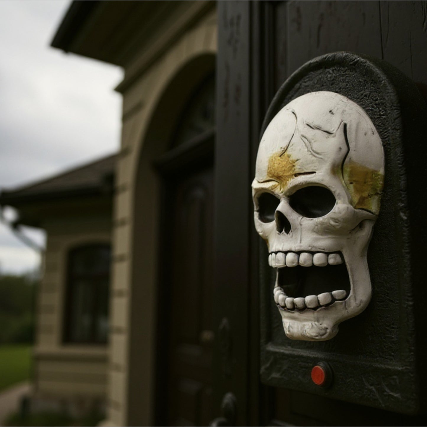 Halloween Kapı Zili Kuru Kafa