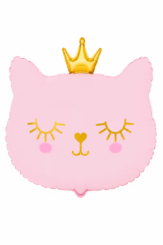 Kedi Pembe Folyo Balon