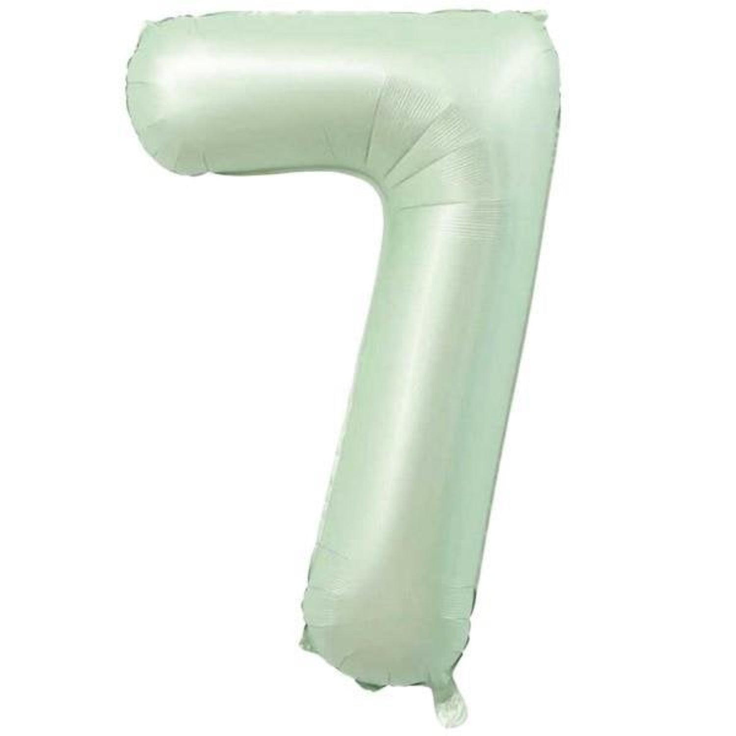34 inç 7 rakam retro yeşil folyo balon, 76 cm