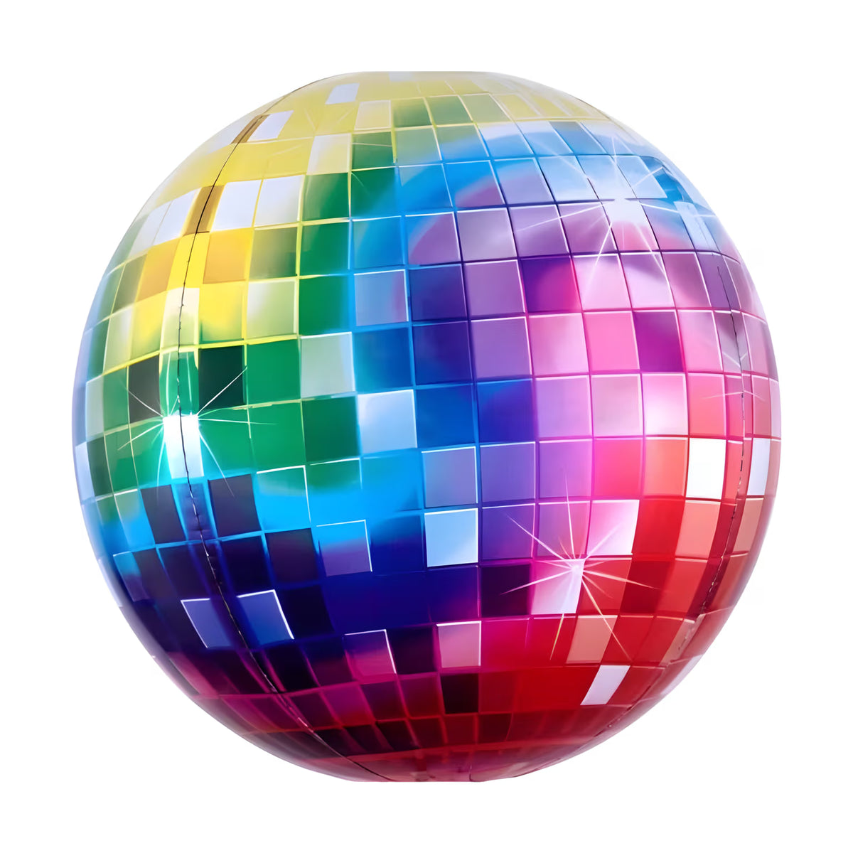 Renkli Disco Topu Folyo Balon 22 İnç