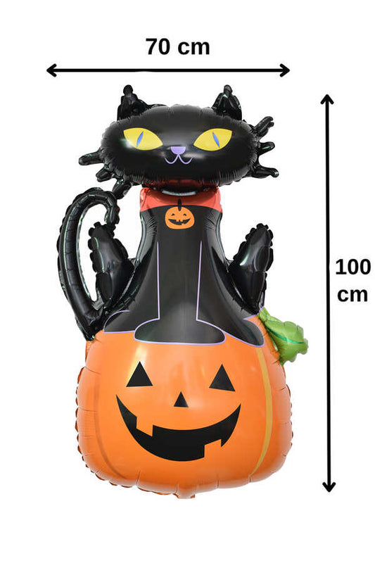 Halloween Kedi Folyo Balon