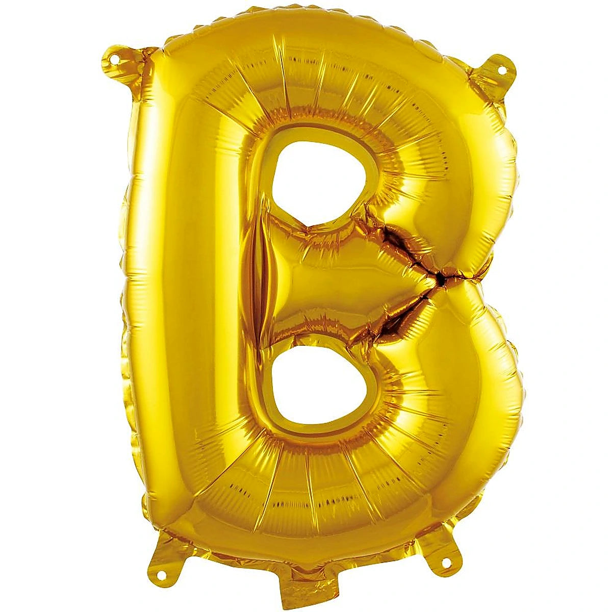 16 inç B harfi gold folyo balon, yaklaşık 36 cm