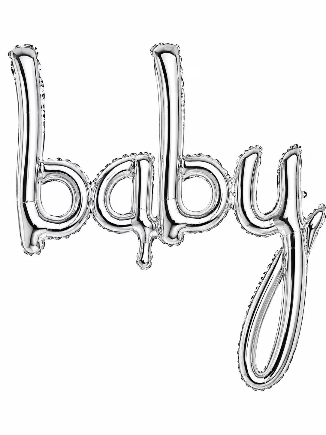 Baby Gümüş Birleşik Yazı Folyo Balon