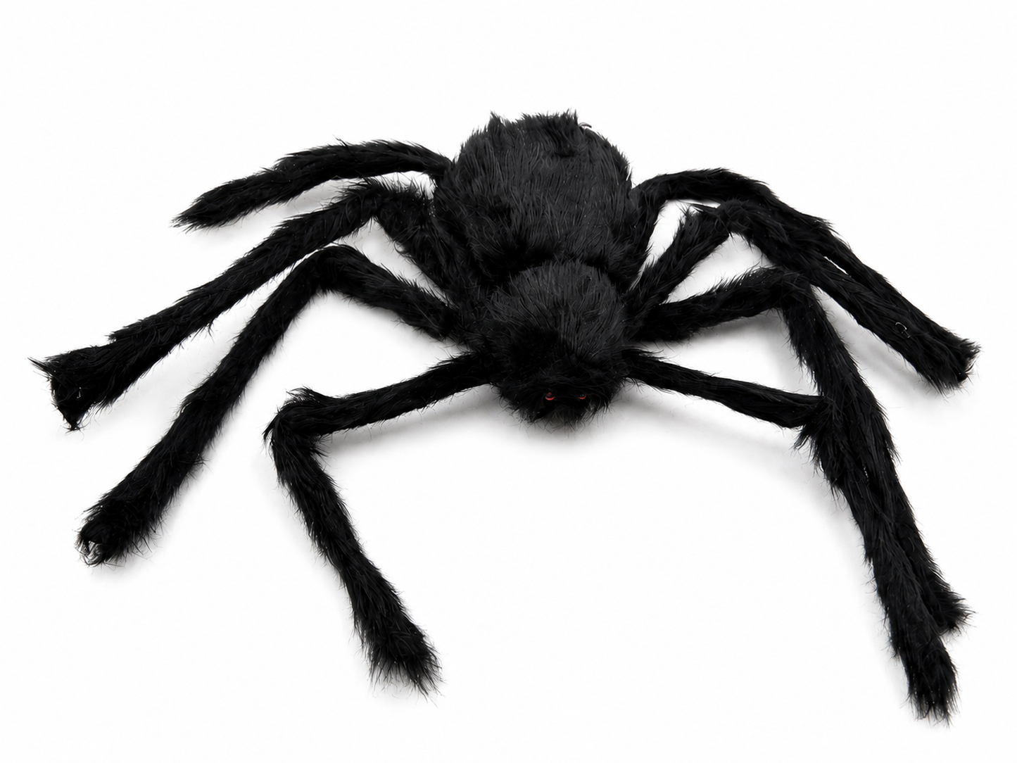 Siyah peluş dev Halloween örümcek dekoru