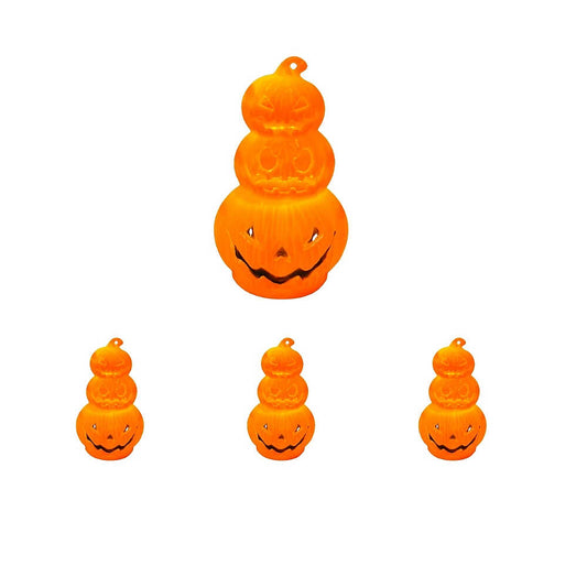 Işıklı Halloween Bal Kabağı Dekoru 9 cm Tekli