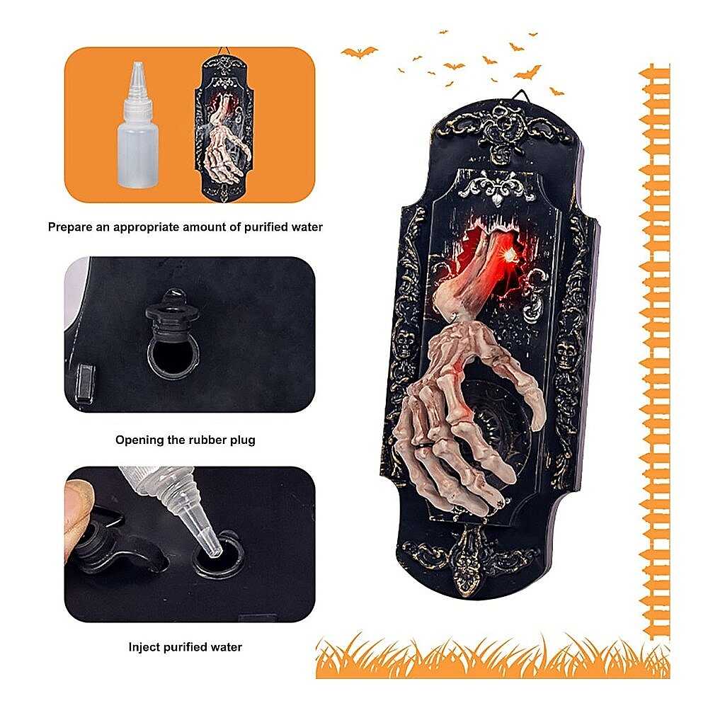 Hareketli ve Duman Efektli Halloween Kapı Zili